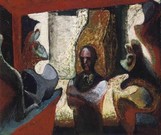 Zdzislaw Ruszkowski - Henry Moore in his Studio