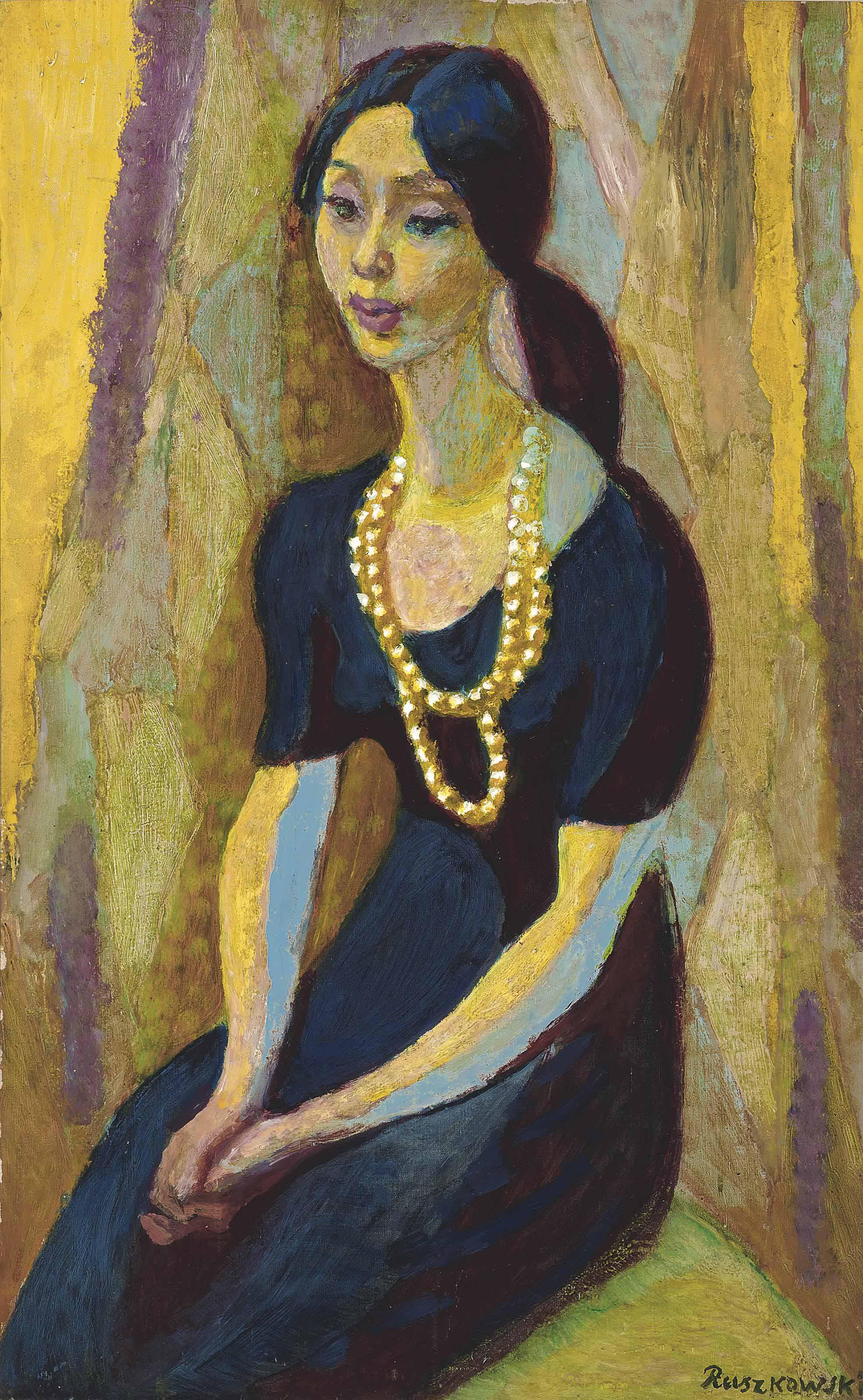 Zdzislaw Ruszkowski - Portrait of a Japanese Lady
