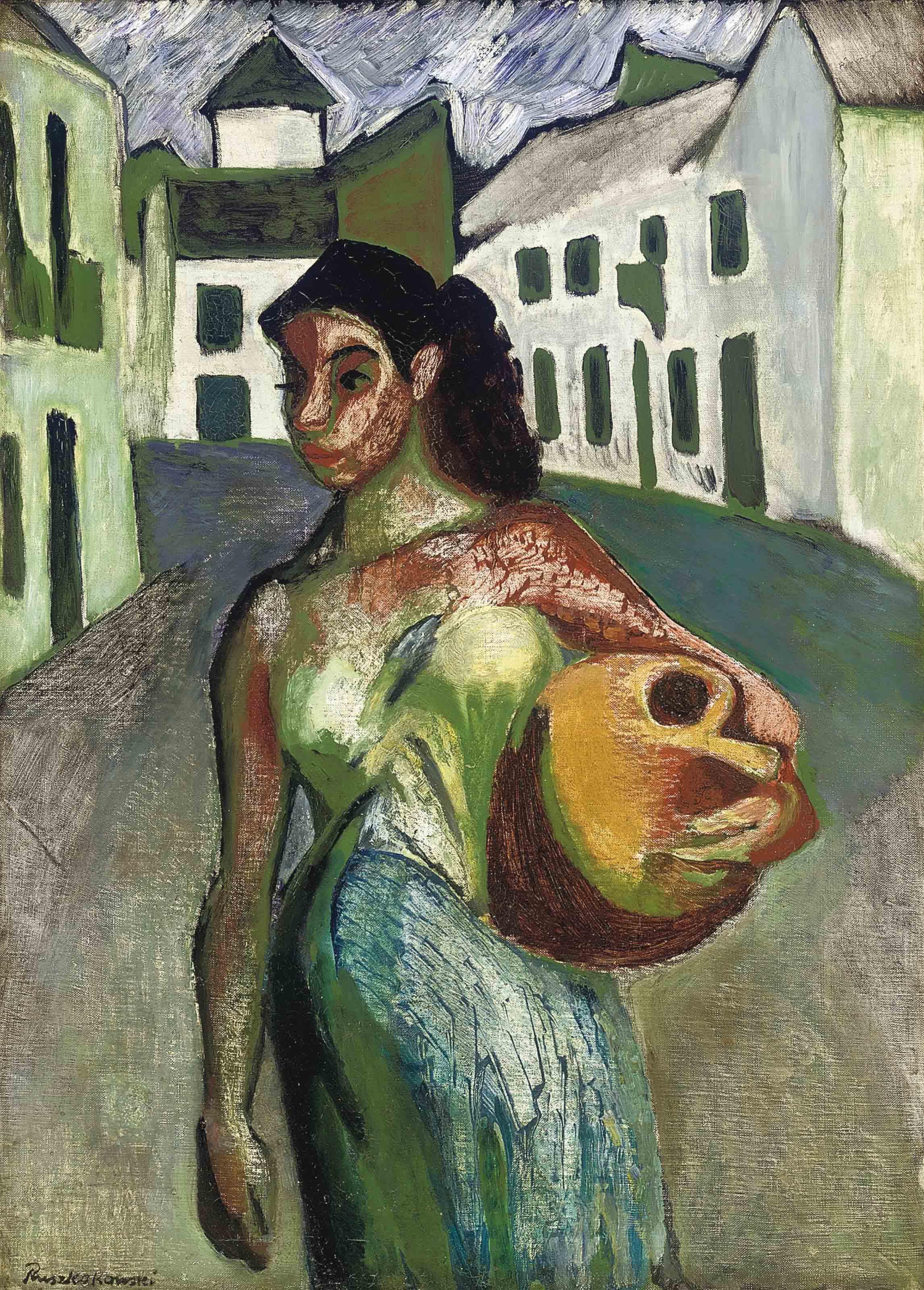 Zdzislaw Ruszkowski - Spanish Girl with Water Jug (Ecija)