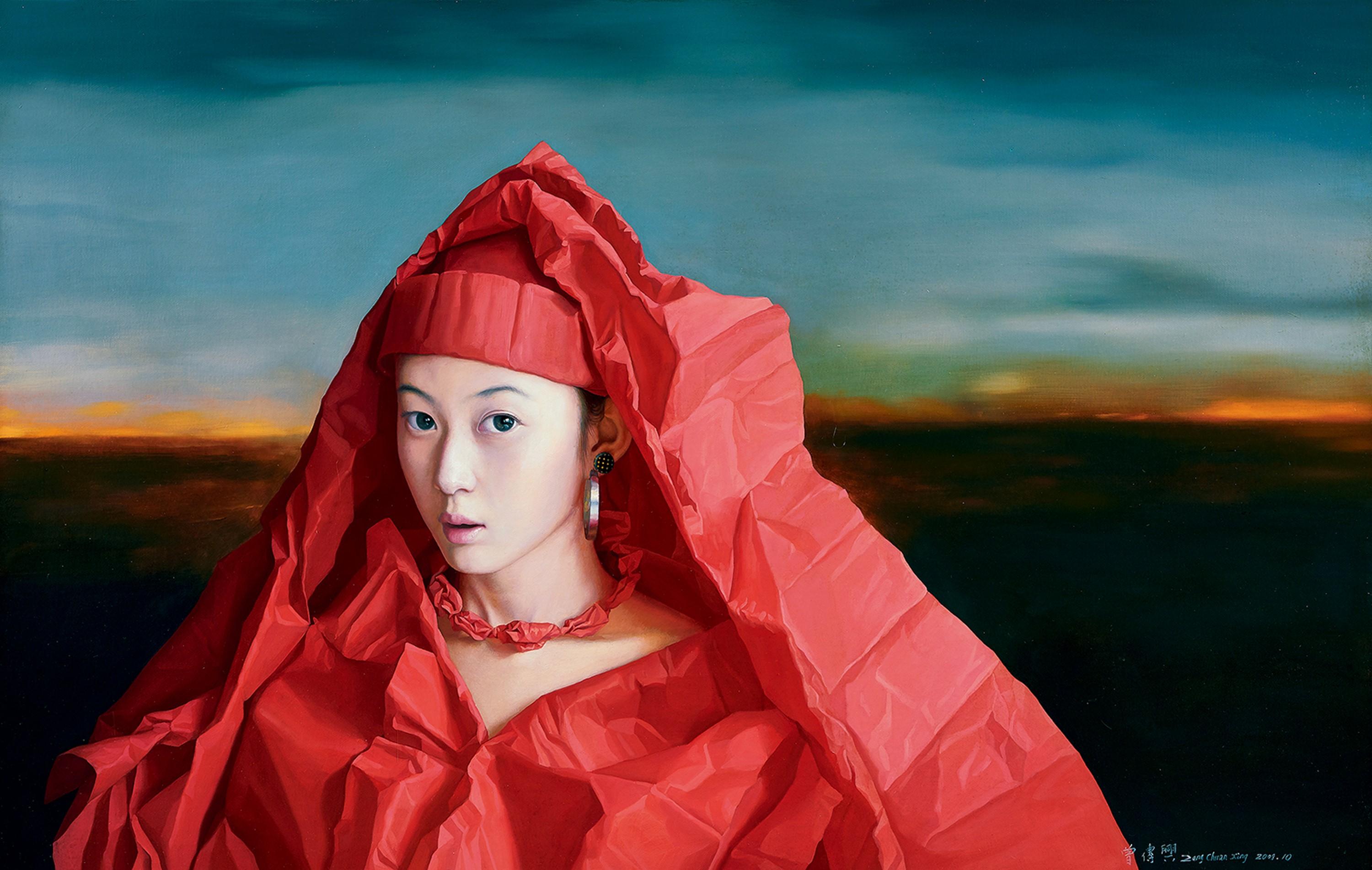 Zeng Chuanxing - Dusk Skyline: Bride In Paper Series No.1(Painted In 2009)