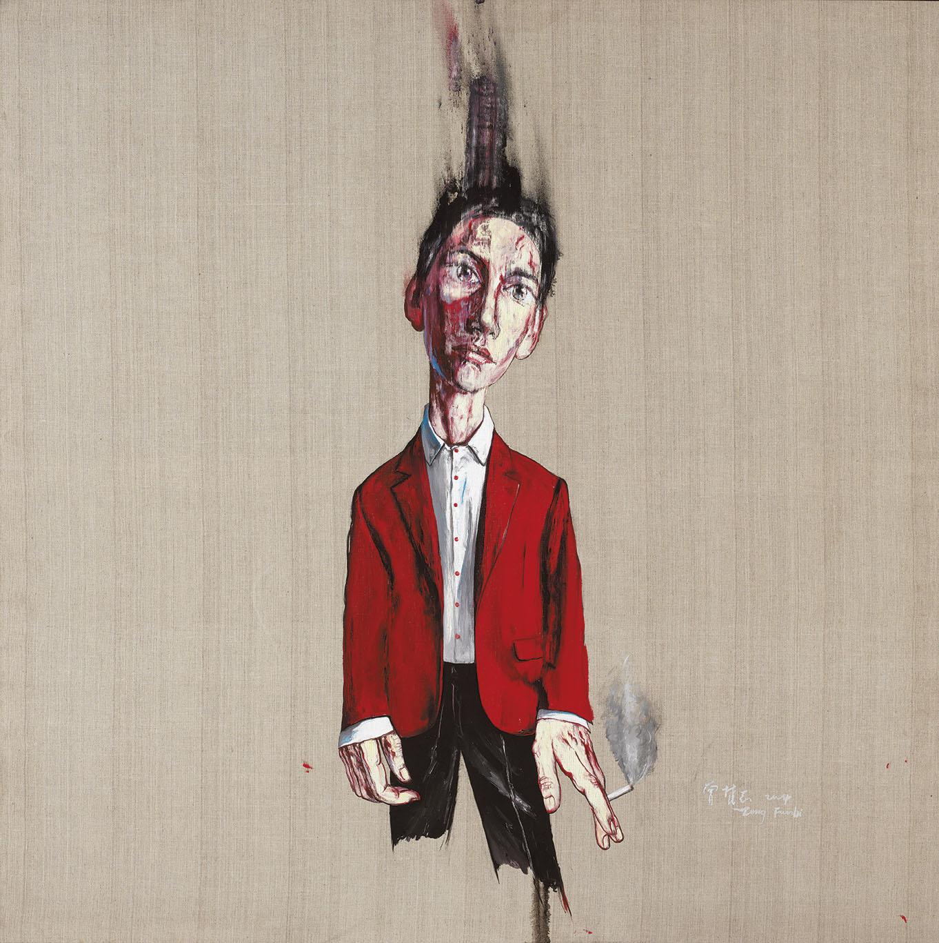 Zeng Fanzhi - A Smoking Man