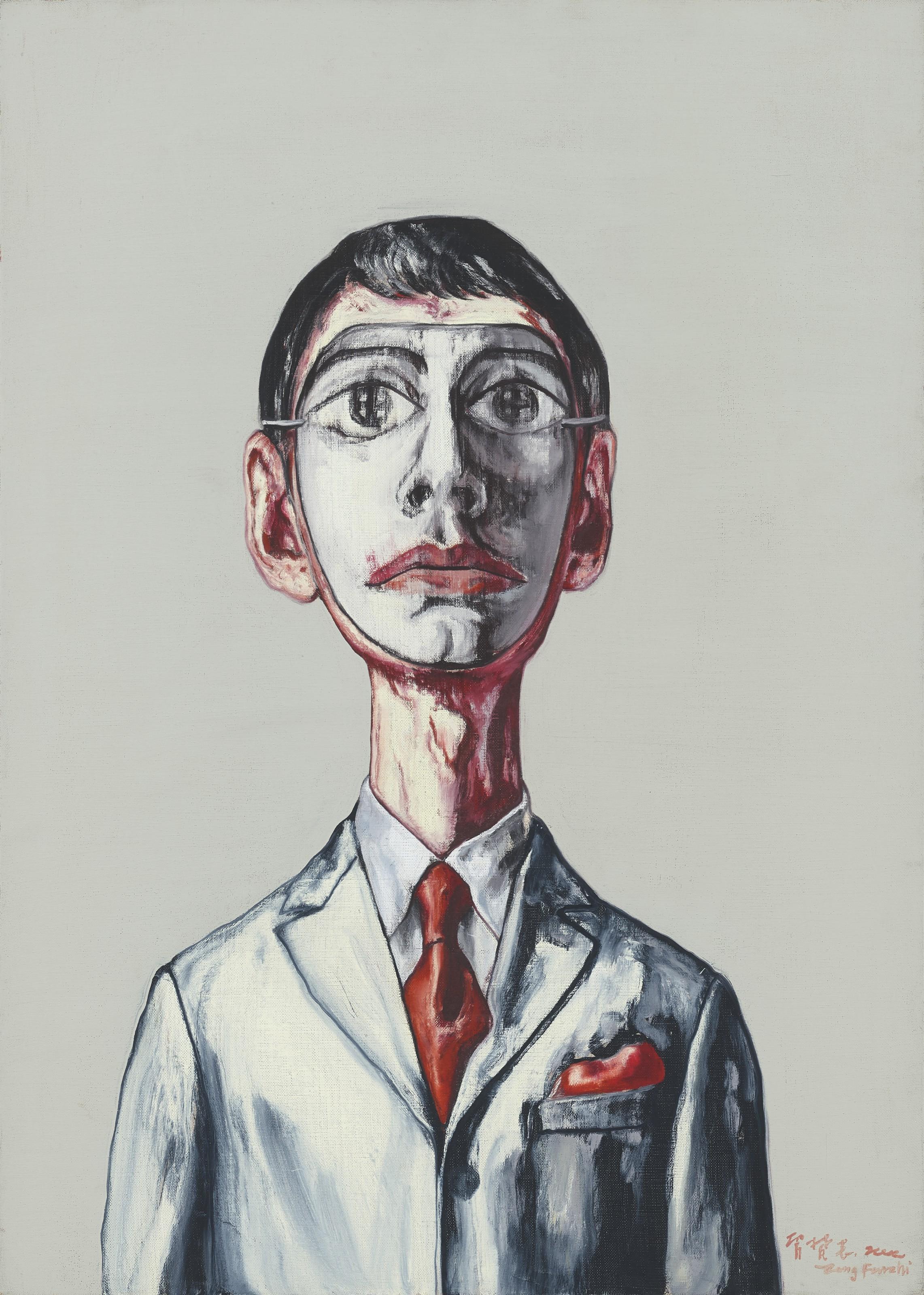 Zeng Fanzhi - Mask Series 2000 No. 14