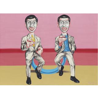 Zeng Fanzhi - Mask Series 99-A-2