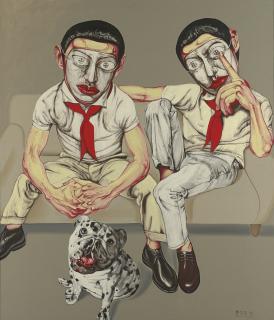 Zeng Fanzhi - Mask Series No. 9