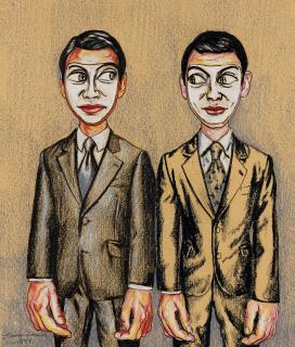 Zeng Fanzhi - Mask Series (Painted In 1999)