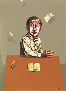 Zeng Fanzhi - Mask Series (Sitting Man)
