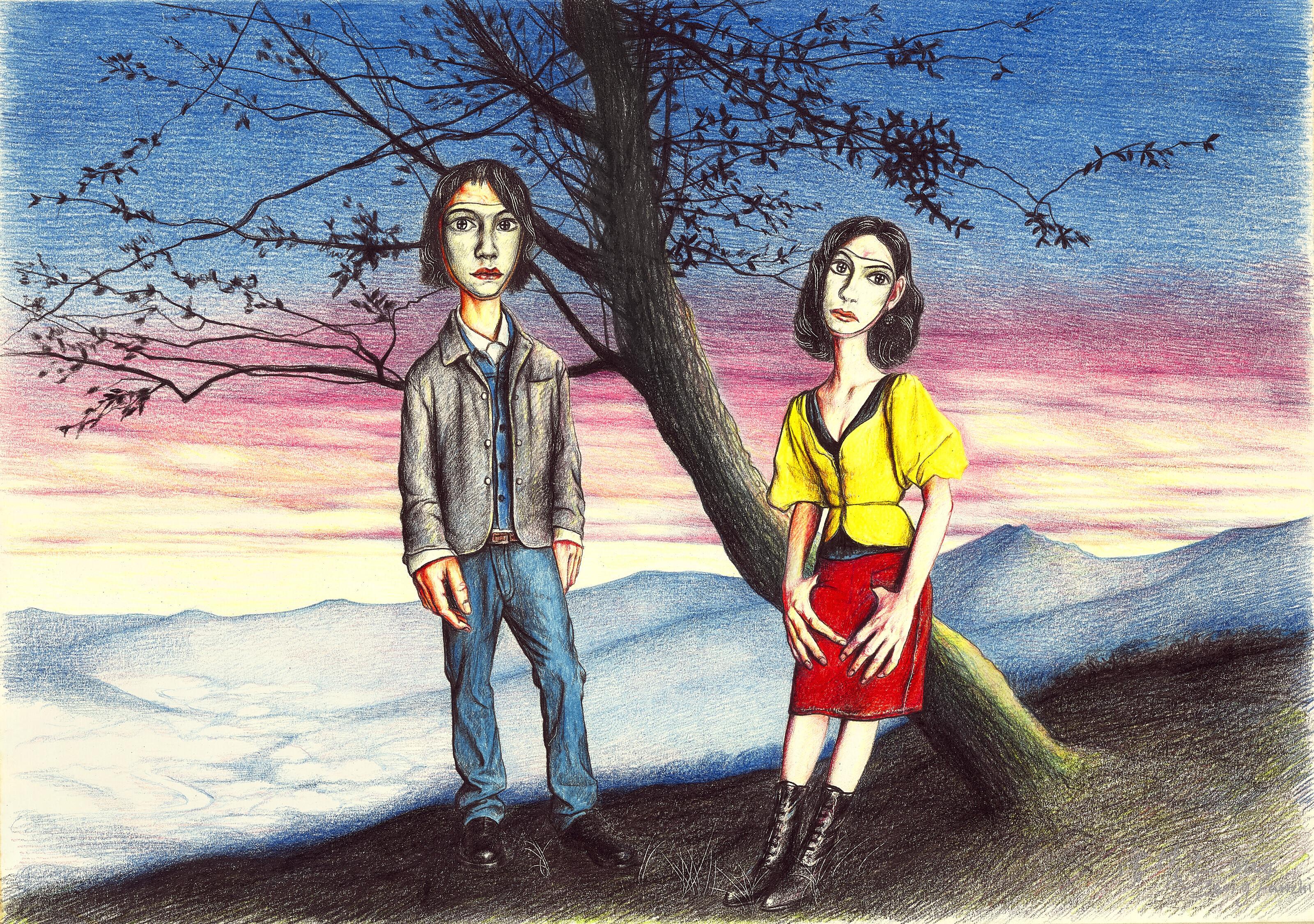 Zeng Fanzhi - Mask Series: Sky