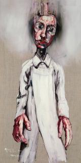 Zeng Fanzhi - Portrait of A Man in White Coat(Painted in 2002)