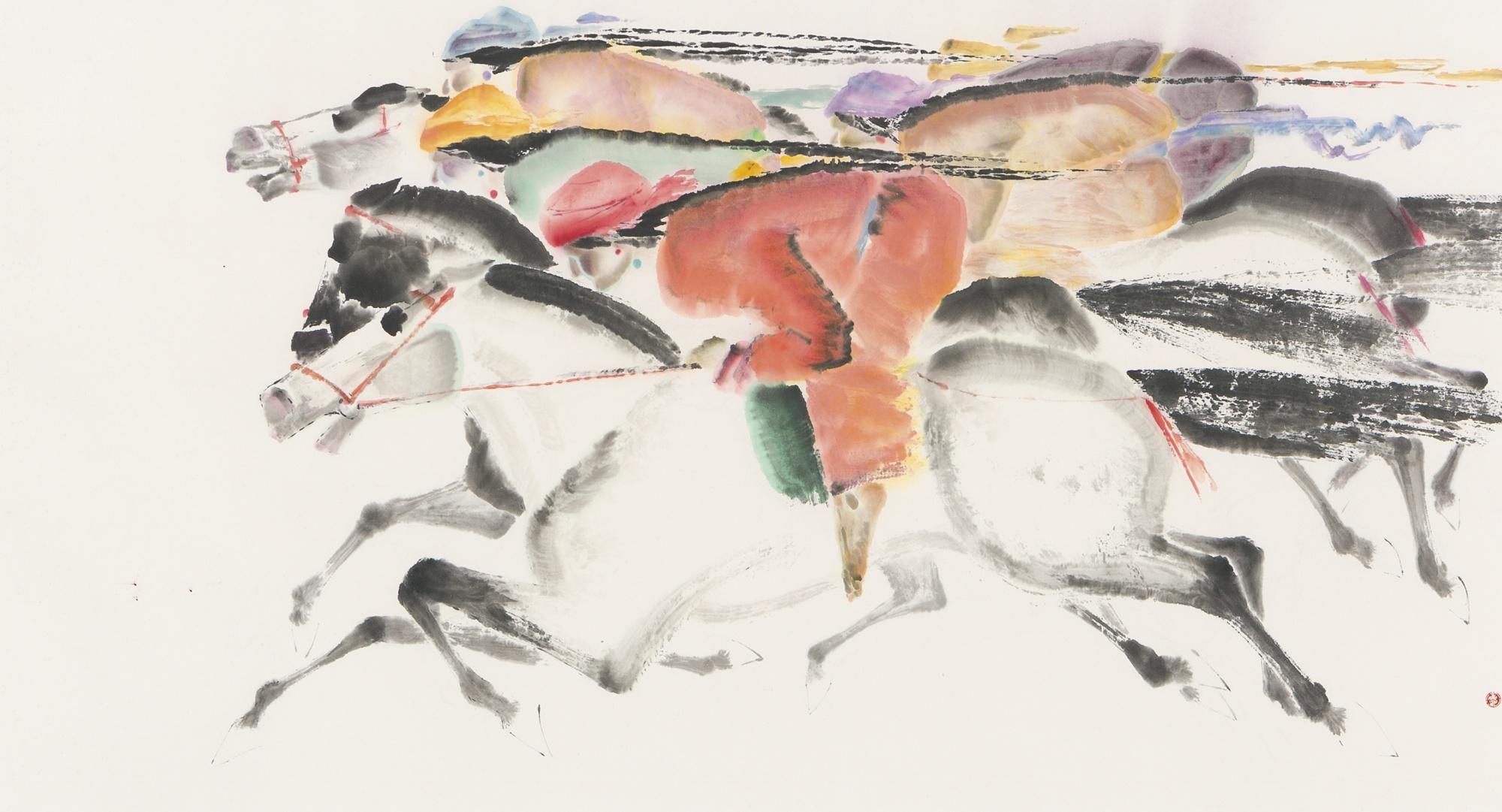 Zeng Shanqing - Five Women Riders