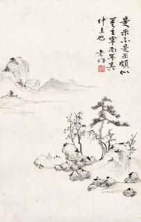 Zeng Xi - Landscape in the Style of Old Masters