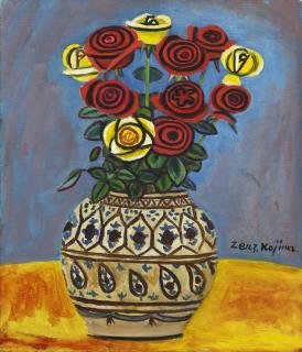 Zenzaburo Kojima - Roses in a Persian Vase