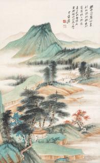 Zhang Daqian - Autumn Mountains, 1947