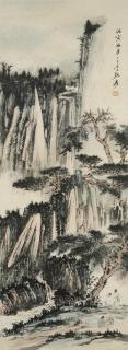 Zhang Daqian - Friends Gathering by the Creek