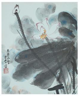 Zhang Daqian - Lotus