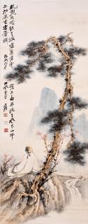 Zhang Daqian - Scholar under Pine Tree