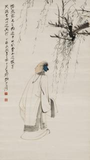 Zhang Daqian - Scholar Under Willow