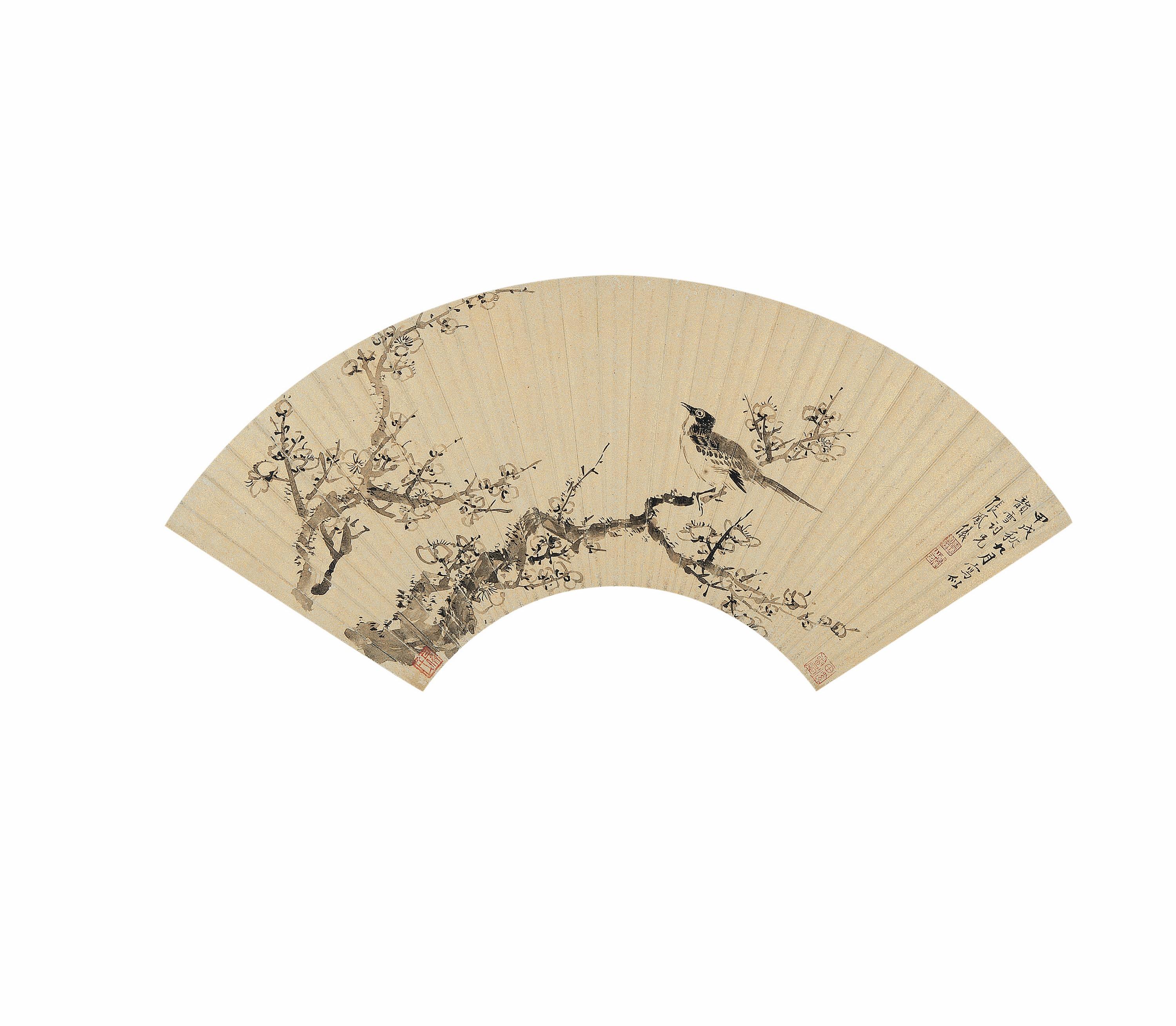 Zhang Fengyi - Bird and White Plum