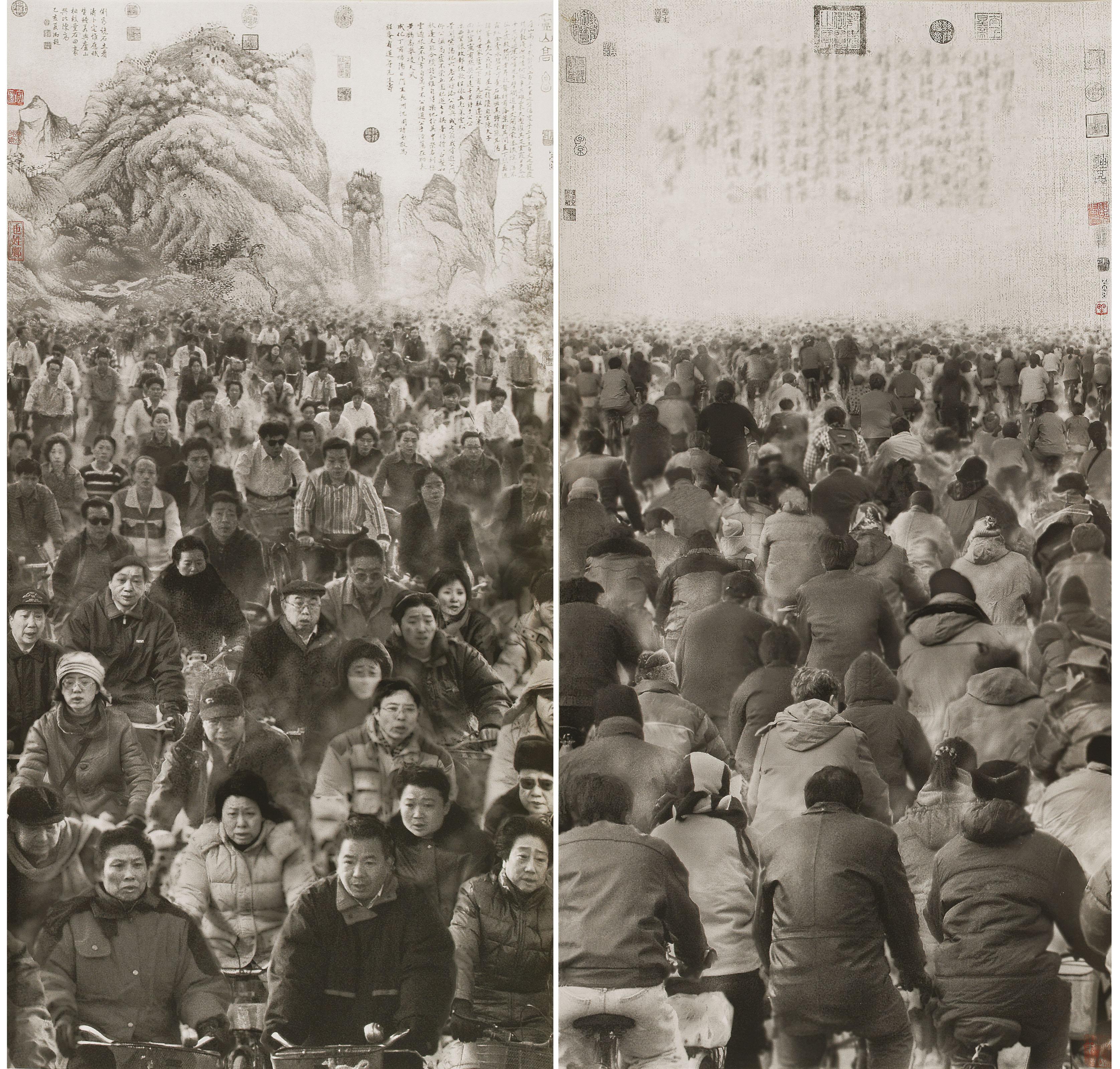 Zhang Hongtu - Bikers No. 1; & No. 2