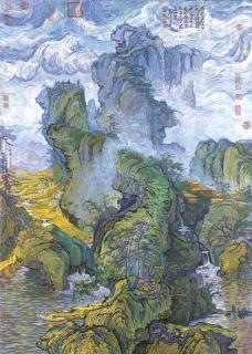 Zhang Hongtu - Guo Xi\'s scroll of Early Spring - van Gogh