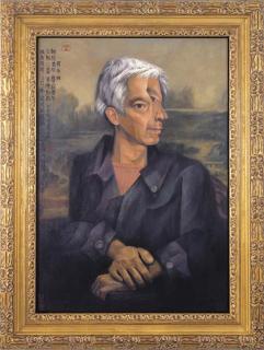 Zhang Hongtu - Self-portrait in the Style of the Old Masters