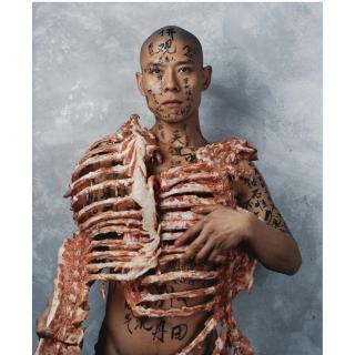 Zhang Huan - Meat #3 (Meat And Text), From The Series \'1/2\', 1998