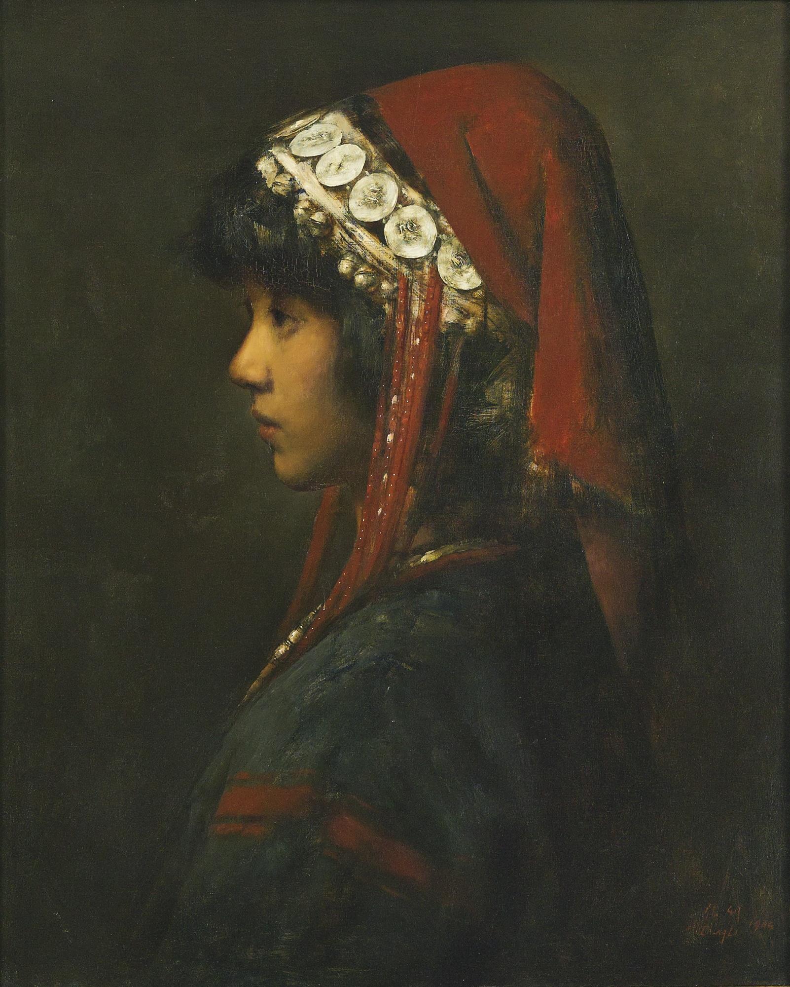 Zhang Li - Girl From Ai Ni In Silver Head Dress