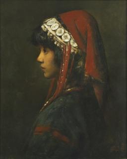 Zhang Li - Girl From Ai Ni In Silver Head Dress