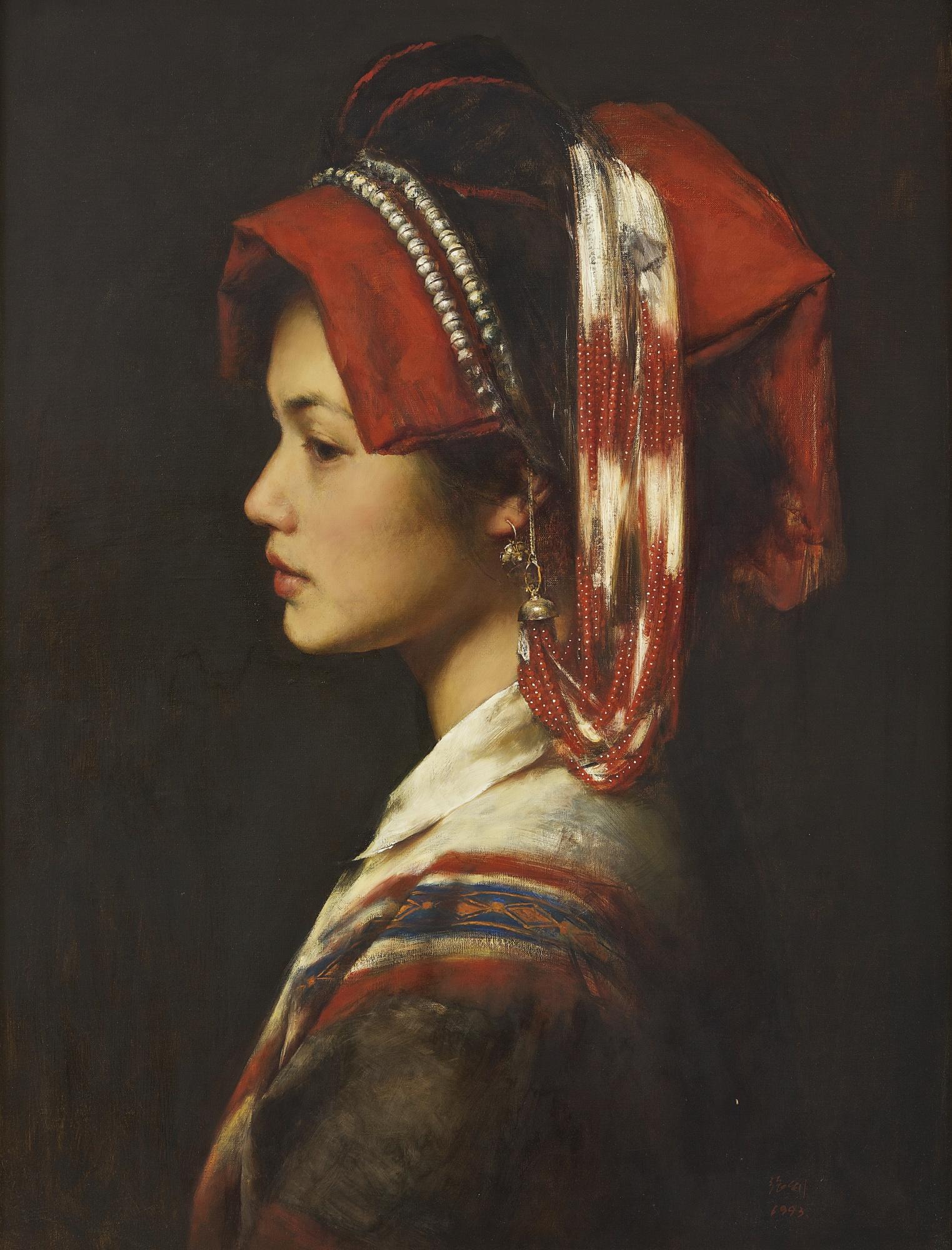 Zhang Li - Portrait Of A Yi Girl