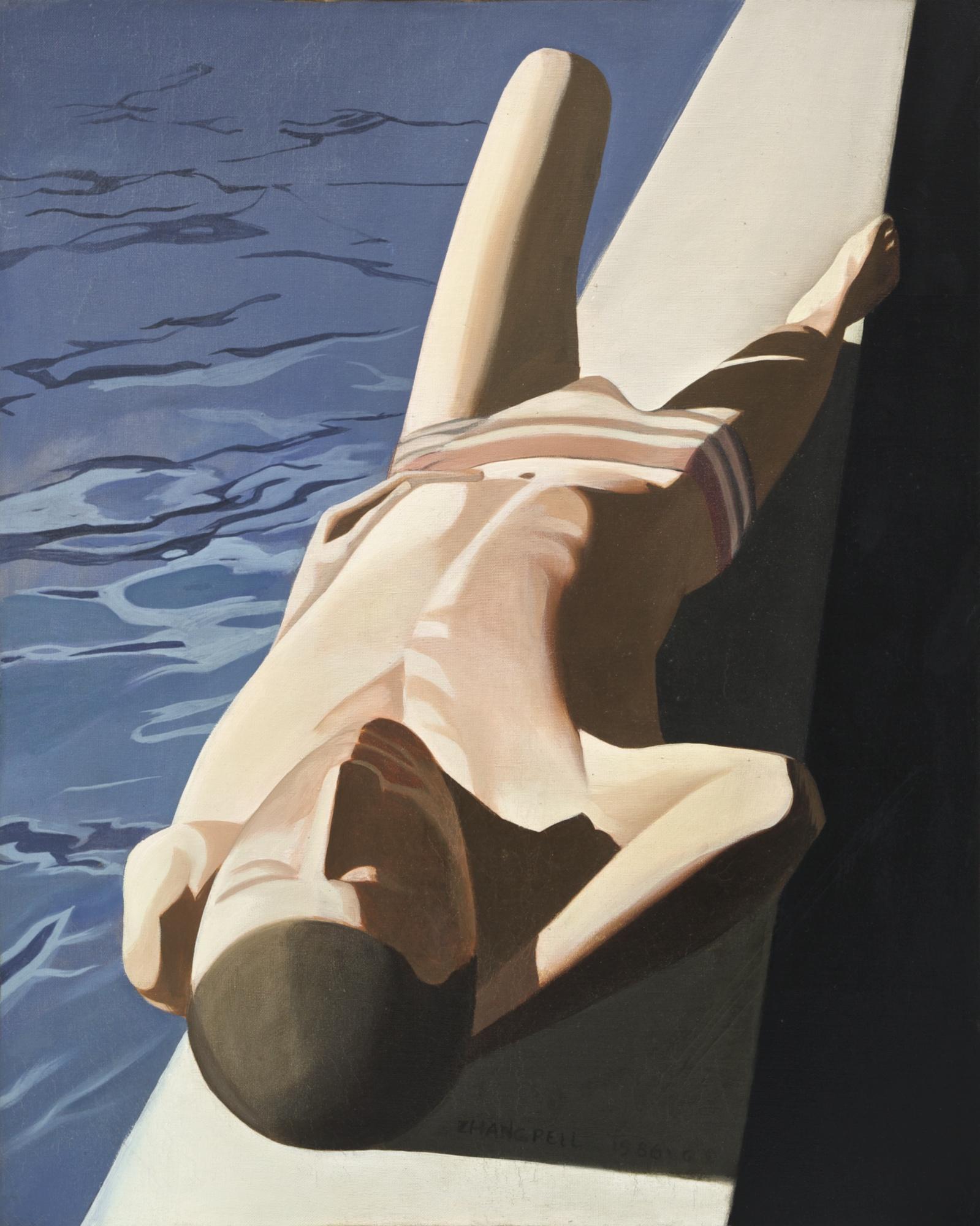Zhang Peili - Reclining Swimmer