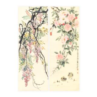 Zhang Qianying - Chicks and Flowers