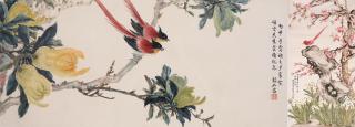 Zhang Shaoshi - Bird and flowers