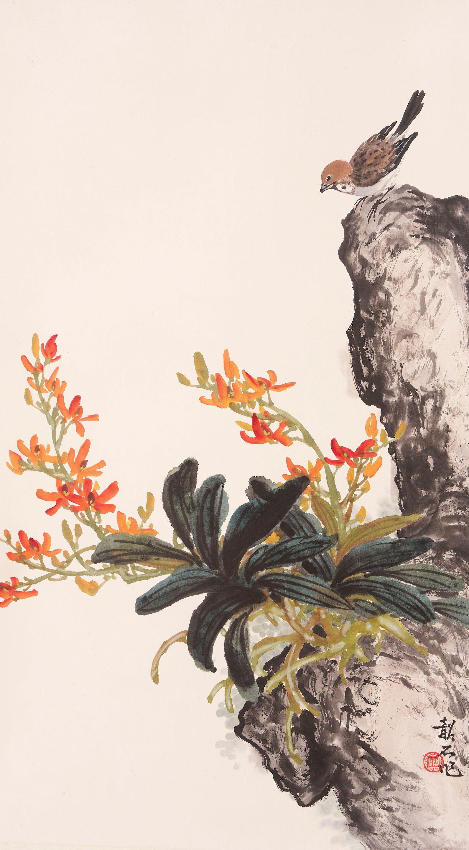 Zhang Shaoshi - Flower and bird