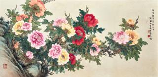 Zhang Shaoshi - Peonies