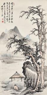 Zhang Shiyuan - Pavillion by the Stream