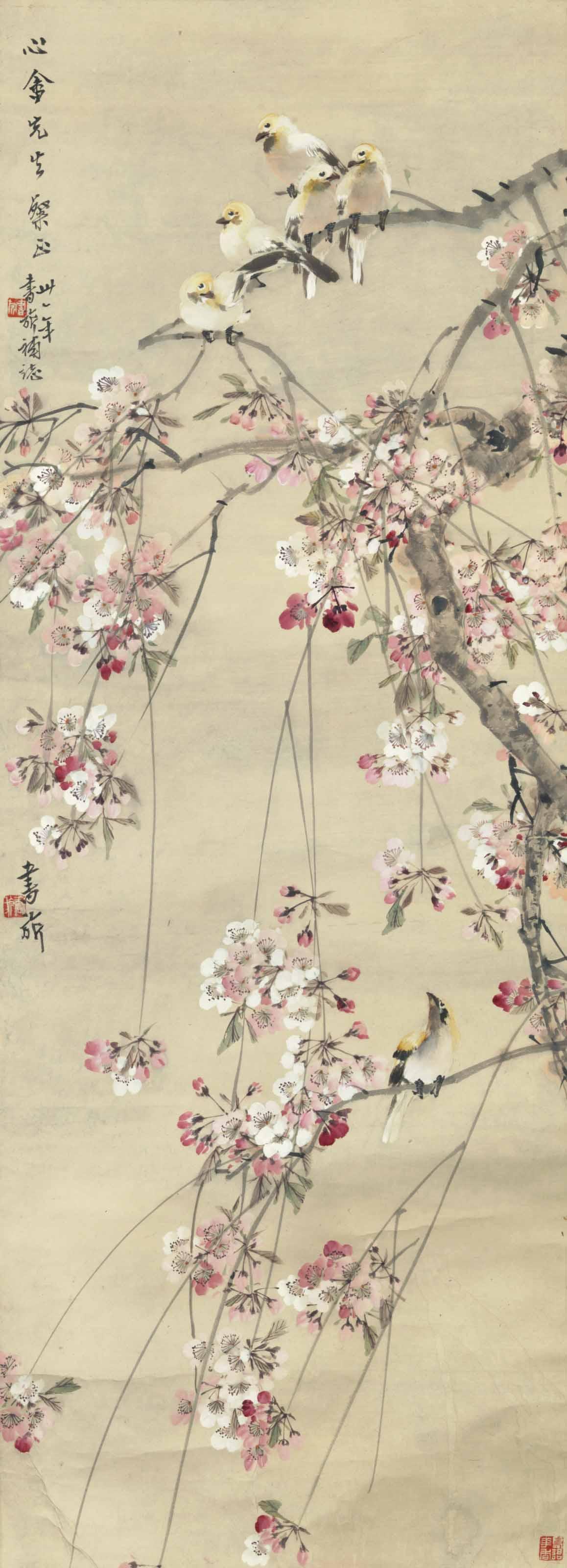 Zhang Shuqi - Birds and Blossom