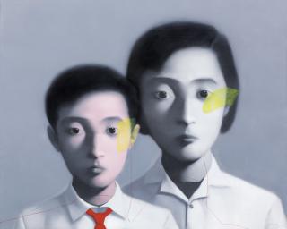 Zhang Xiaogang - Bloodline: Big Family Series(Painted In 2006)