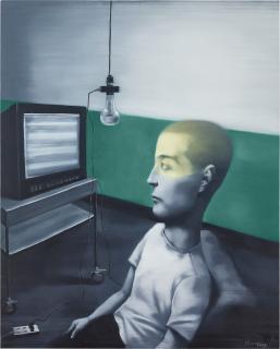 Zhang Xiaogang - Boy and TV