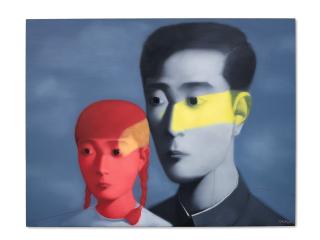 Zhang Xiaogang - Father And Daughter No. 1