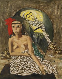 Zhang Xiaogang - Madonna and Child