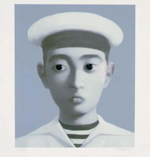 Zhang Xiaogang - Sailor, from Identity Portraits