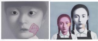 Zhang Xiaogang - Two Sisters; & My Daughter