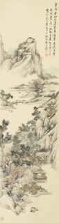 Zhang Xiong - Landscape In The Manner Of Wang Jian