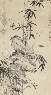 Zhang Yu - Birds, Bamboo And Rocks