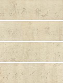 Zhang Yuan - Buddhist Figures After Li Gonglin