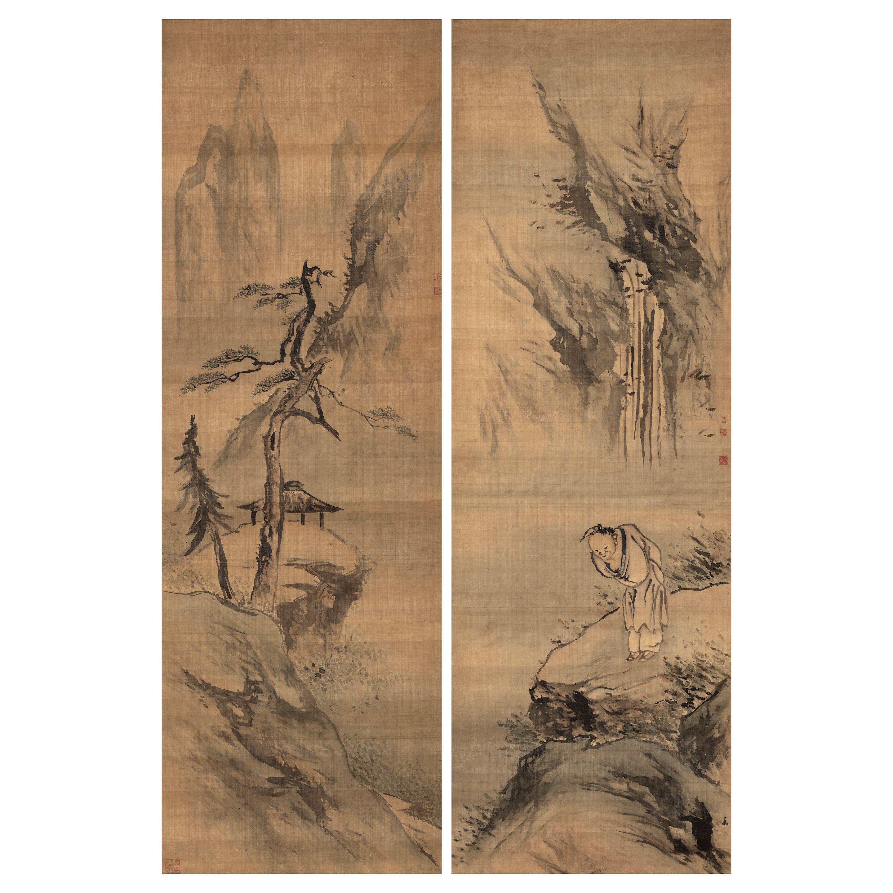 Zhao Chengmu - Landscape with figure