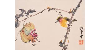 Zhao Shao\'Ang - Bird and Pomegranate