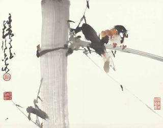 Zhao Shao\'Ang - BIRDS AND BAMBOO