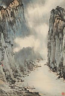 Zhao Shao\'Ang - Landscape of A Misty Gorge