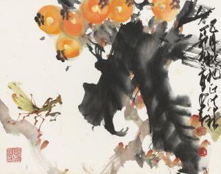 Zhao Shao\'Ang - Loquat And Mantis