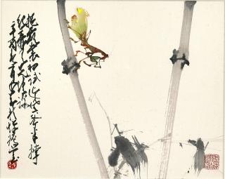 Zhao Shao\'ang - Mantis on Bamboo
